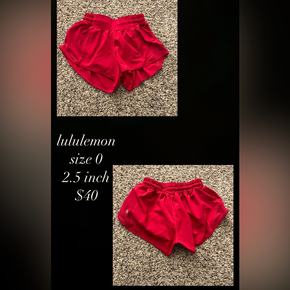 Lululemon shorts size 0